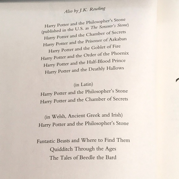 NWT, Hardcover book,JK Rowling, Adult book, Not Harry Potter. - Picture 3 of 7